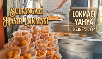 Sultangazi'de Lokmacı Yahya ile yerinde kızartılan hayır lokması